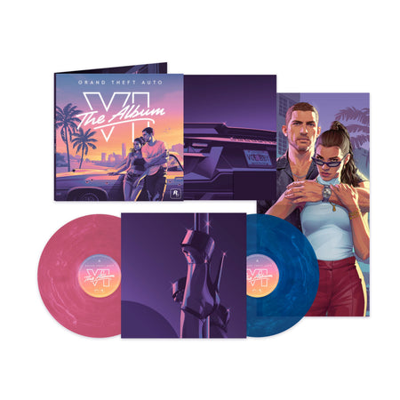 Various Artists - Grand Theft Auto VI: The Album (Indie Exclusive Pink & Blue Vinyl)