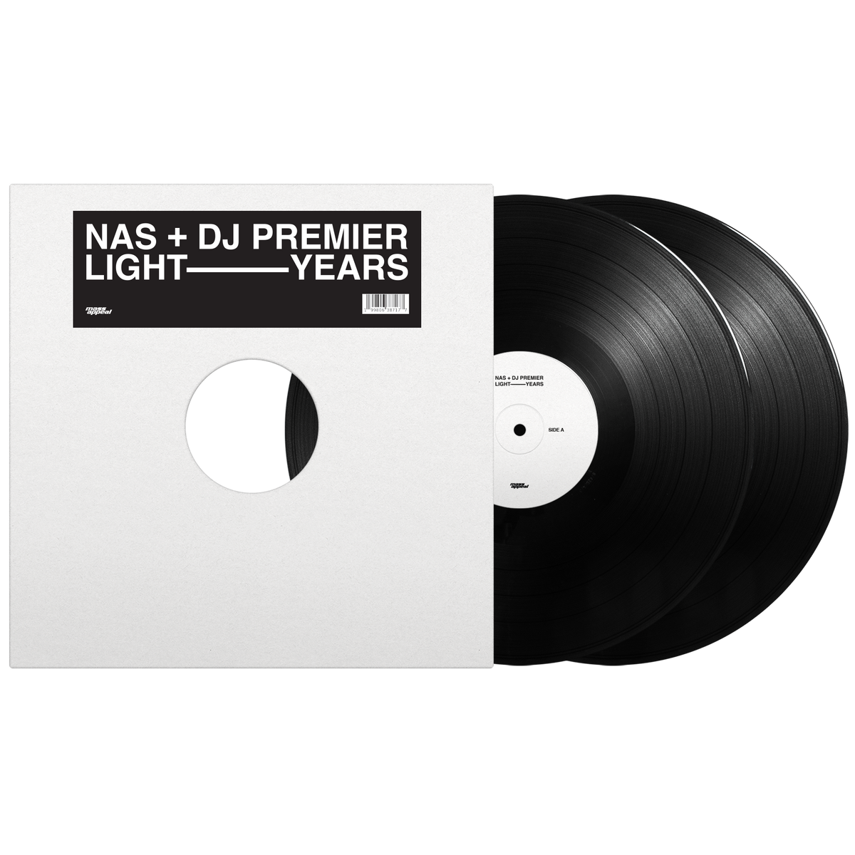Nas + DJ Premier - Light-Years (Indie Exclusive Black Vinyl Day Ones Edition) black sticker