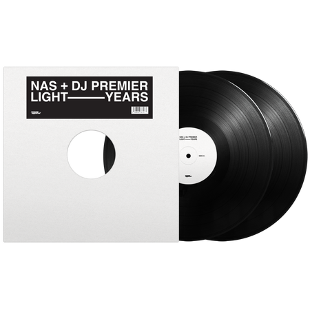 Nas + DJ Premier - Light-Years (Indie Exclusive Black Vinyl Day Ones Edition) black sticker