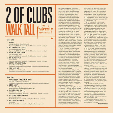 2 Of Clubs - Walk Tall: The Fraternity Recordings (Vinyl) Vinyl > 10-inch Ace Records