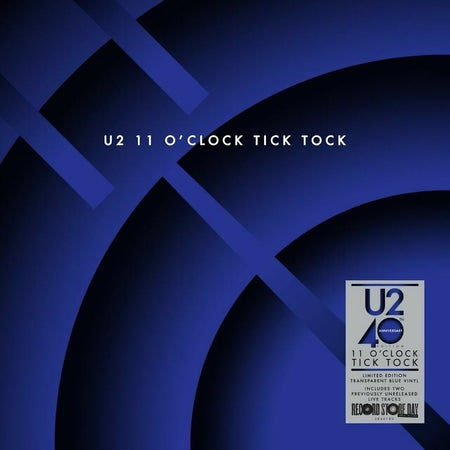 U2 - 11 O'Clock Tick Tock (Transparent Blue Vinyl) Vinyl > 12-inch Single Island Records