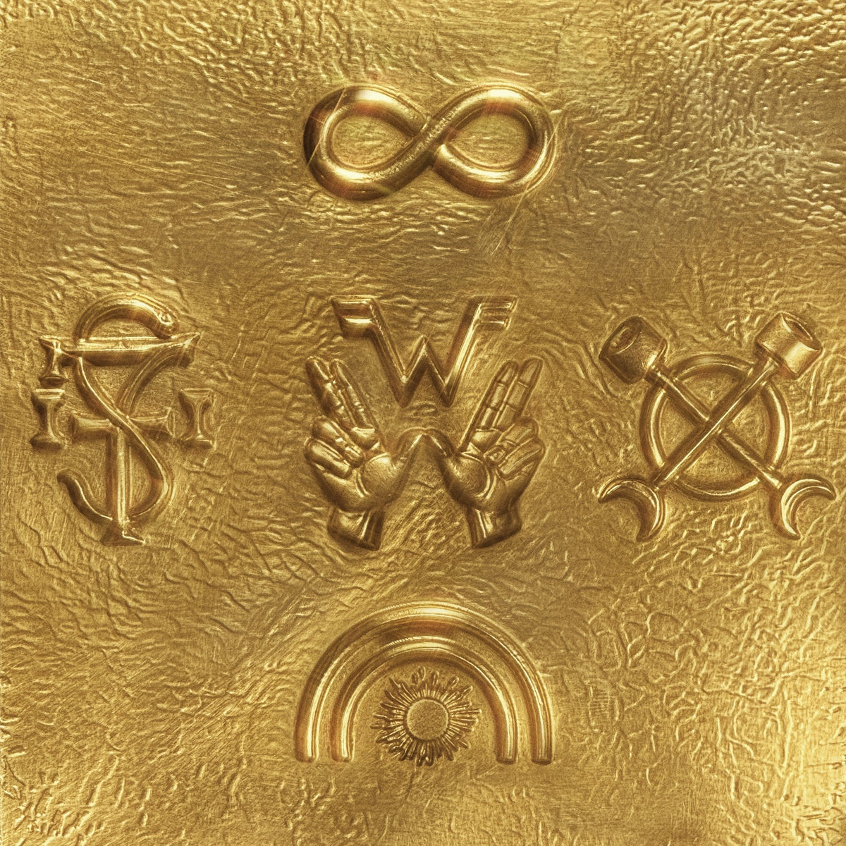 Weezer - Weezer (2026 self-titled, The Gold Album) Indie Exclusive Gold Vinyl LP front cover, Reprise Records