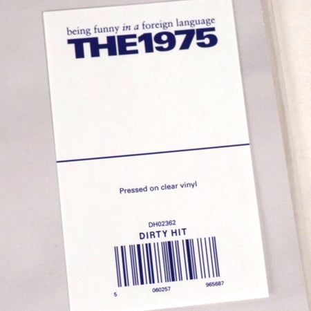 The 1975 - Being Funny in a Foreign Language (Clear Vinyl) Vinyl Dirty Hit