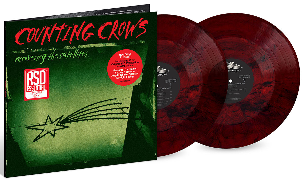 [PREORDER] Counting Crows - Recovering The Satellites Preorder Geffen Records 2026 / US / Indie Exclusive Lava Red Vinyl / Geffen Records NEW NEW