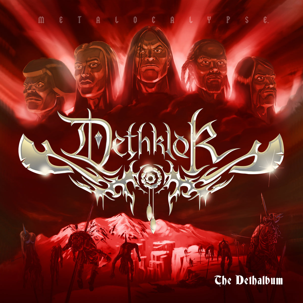 Dethklok - The Dethalbum DKXX: Dethmastered (Remixed & Remastered) (Bloodrocuted Red Vinyl) Vinyl > LP Artist Friendly Media Co.