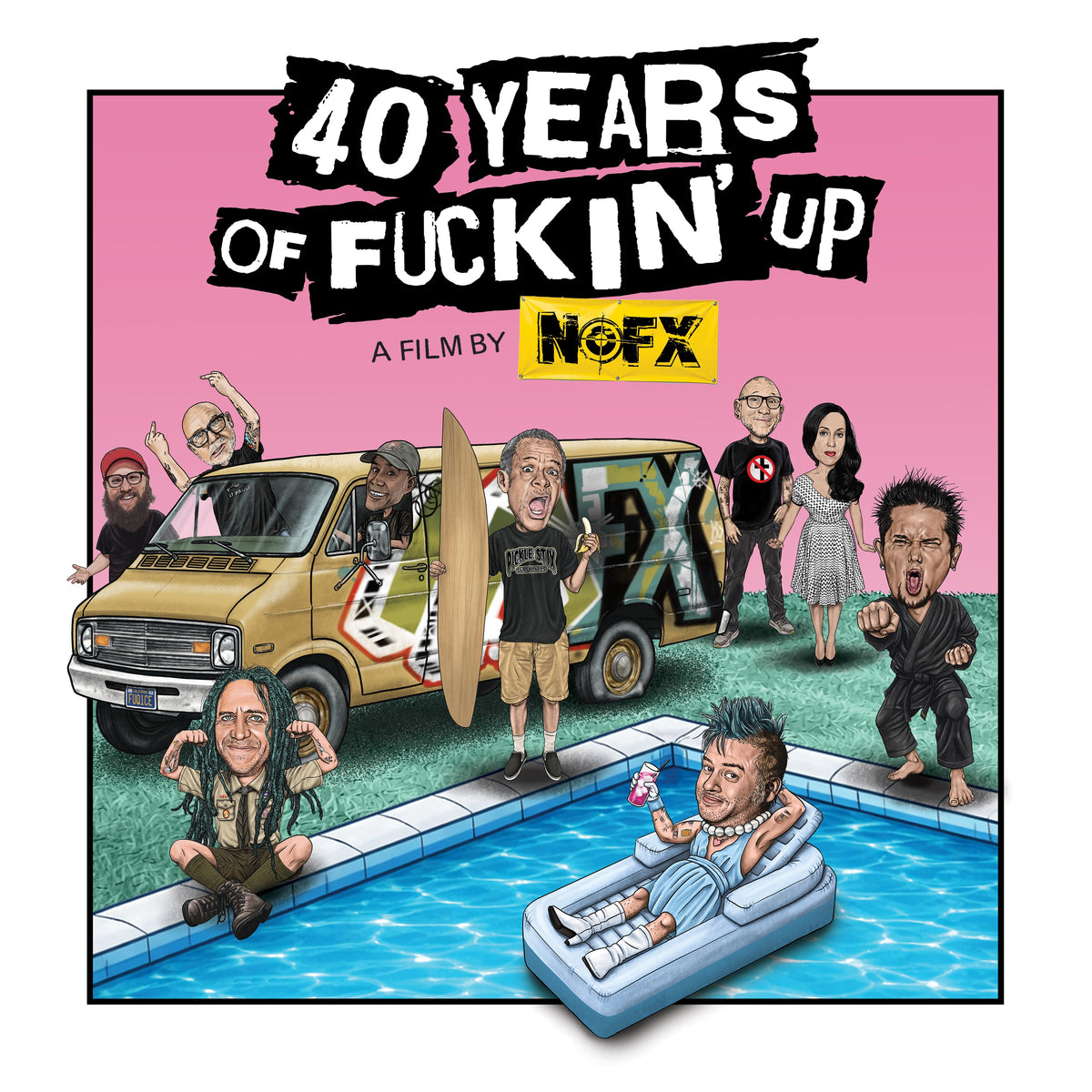 NOFX - 40 Years of Fuckin' Up: Soundtrack (Pink Vinyl)