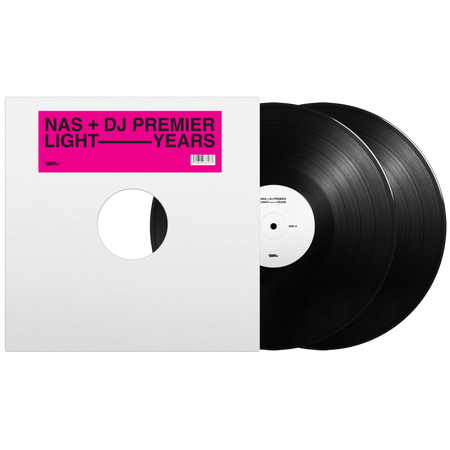 Nas + DJ Premier - Light-Years (Indie Exclusive Black Vinyl Day Ones Edition) magenta sticker