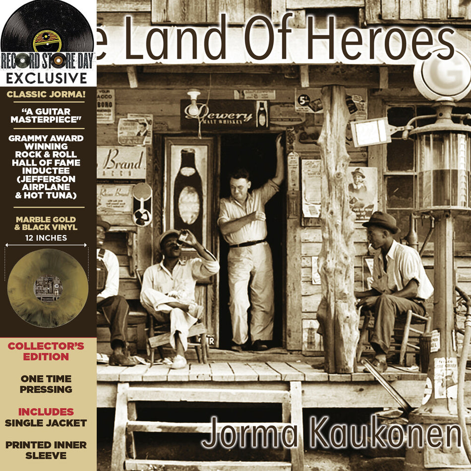 Jorma Kaukonen - The Land Of Heroes (Gold & Black Marble Vinyl) Vinyl > LP Fur Peace Ranch Records NEW NEW