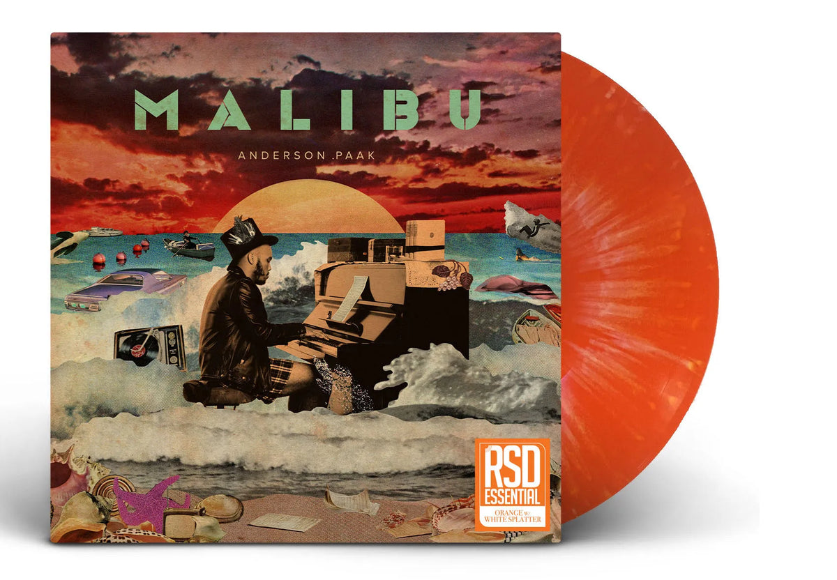Anderson .Paak - Malibu (Orange with White Splatter Vinyl) Vinyl > LP OBE NEW NEW