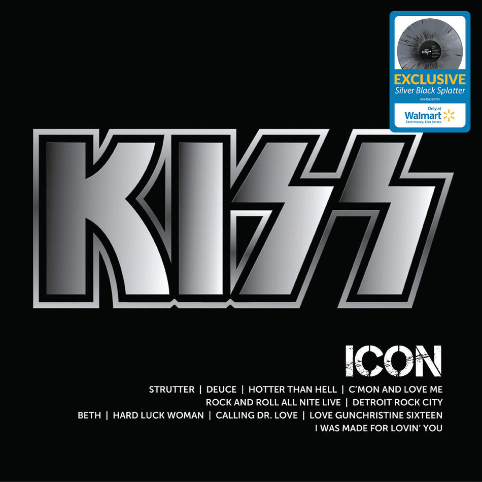 KISS - Icon (Silver & Black Splatter Vinyl) Vinyl > LP Mercury NEW NEW