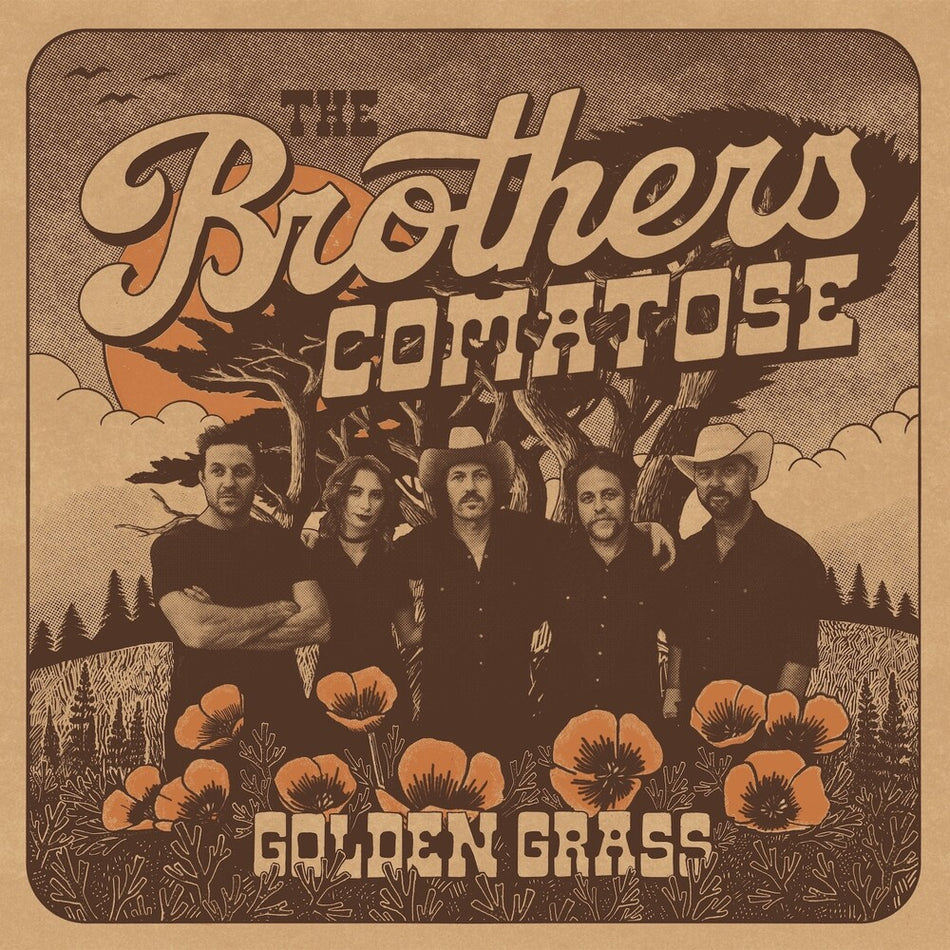 The Brothers Comatose - Golden Grass (Orange & Blue Splatter Vinyl) Vinyl > LP Swamp Jam Records NEW NEW