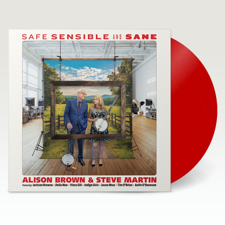 Alison Brown / Martin,Steve - Safe Sensible & Sane - Red [Colored Vinyl] [Limited Edition] (Ofgv) (LP) Vinyl Compass Records