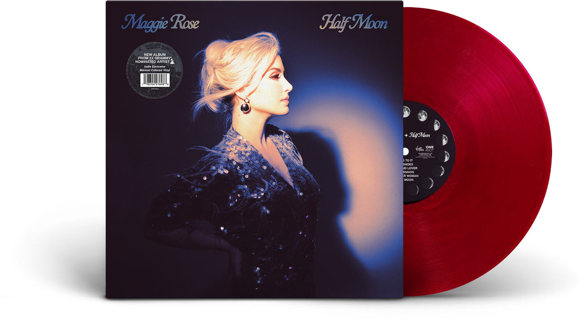Maggie Rose - Half Moon, Indie Exclusive maroon colored vinyl LP