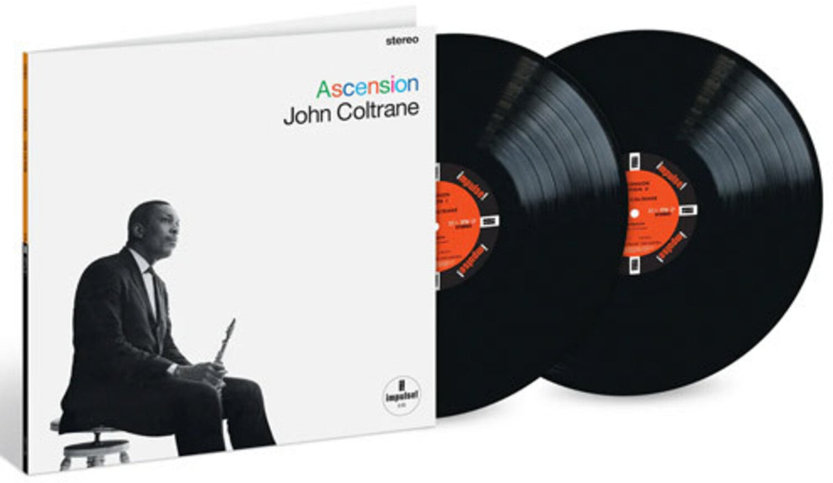 John Coltrane - Ascension: Edition I & II album cover and 180 gram 2LP packshot
