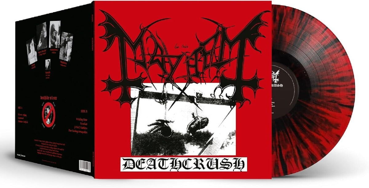 Mayhem - Deathcrush - Black & Red Splatter packshot