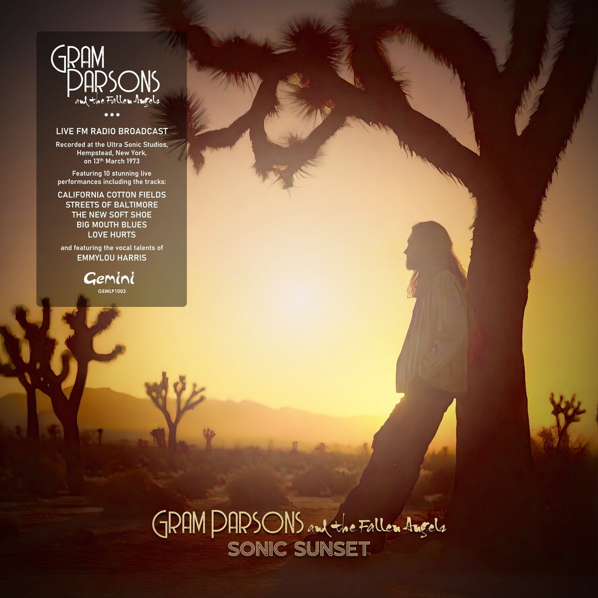 [PREORDER] Gram Parsons & the Fallen Angels - Sonic Sunset Preorder Gemini 2026 / Indie Exclusive Colored Vinyl LP / Gemini NEW NEW