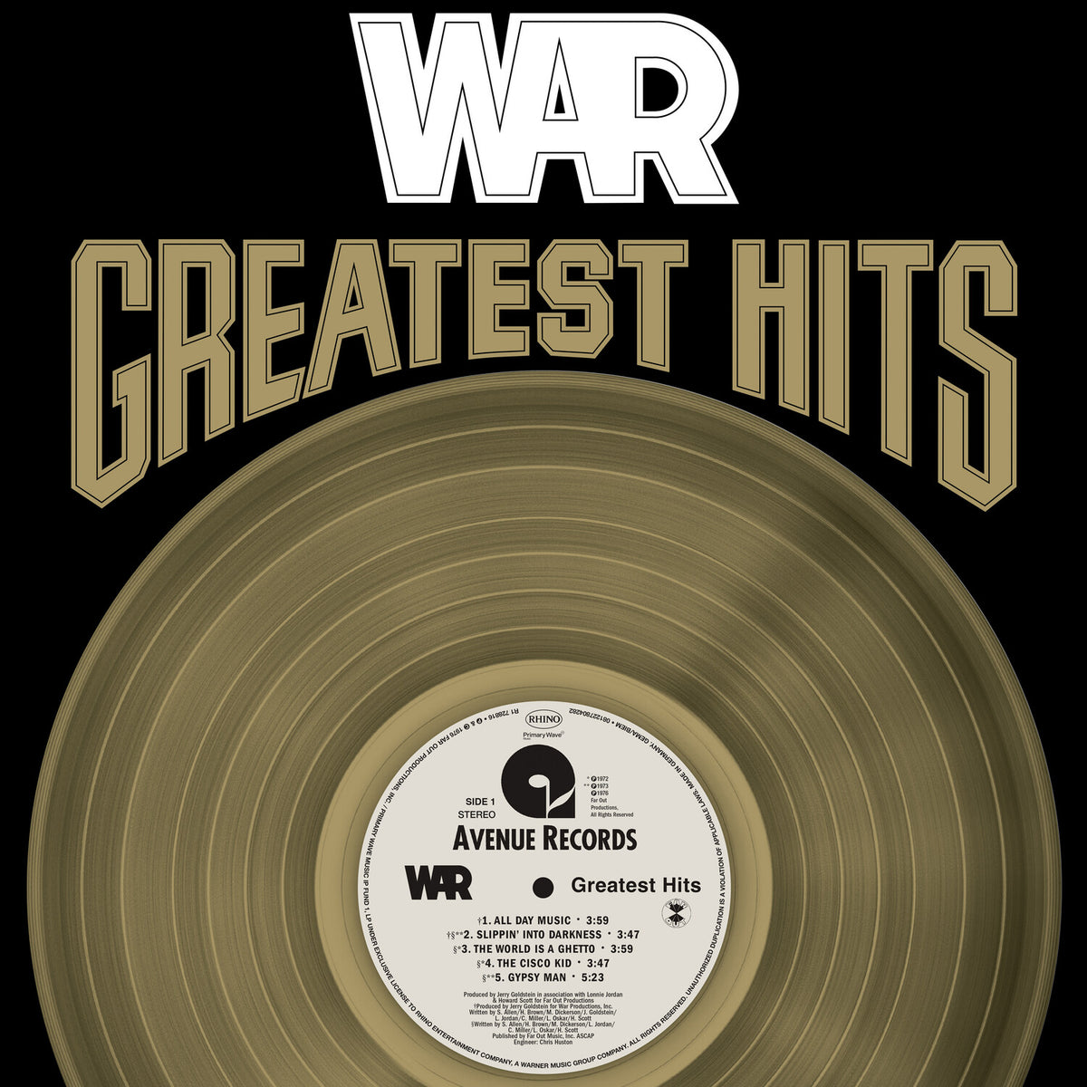 [PREORDER] War - Greatest Hits Preorder Rhino 2026 / US / 2LP 180g Black Vinyl NEW NEW