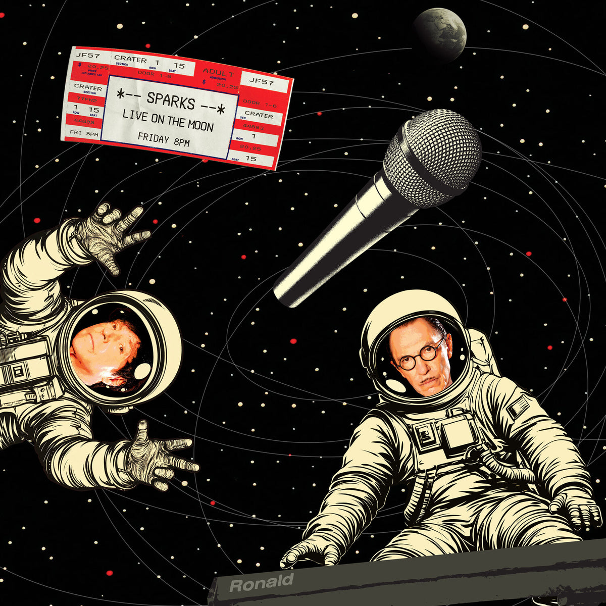 [PREORDER] Sparks - Sparks Live on the Moon Preorder Transgressive 2026 / Moon-Coloured Marble Silver Vinyl 2LP Gatefold, Limited Edition / Transgressive NEW NEW