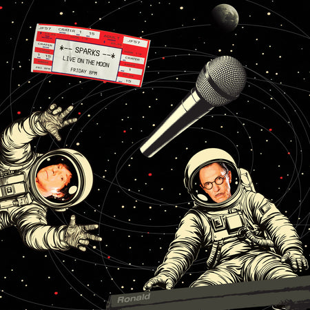 [PREORDER] Sparks - Sparks Live on the Moon Preorder Transgressive 2026 / Moon-Coloured Marble Silver Vinyl 2LP Gatefold, Limited Edition / Transgressive NEW NEW