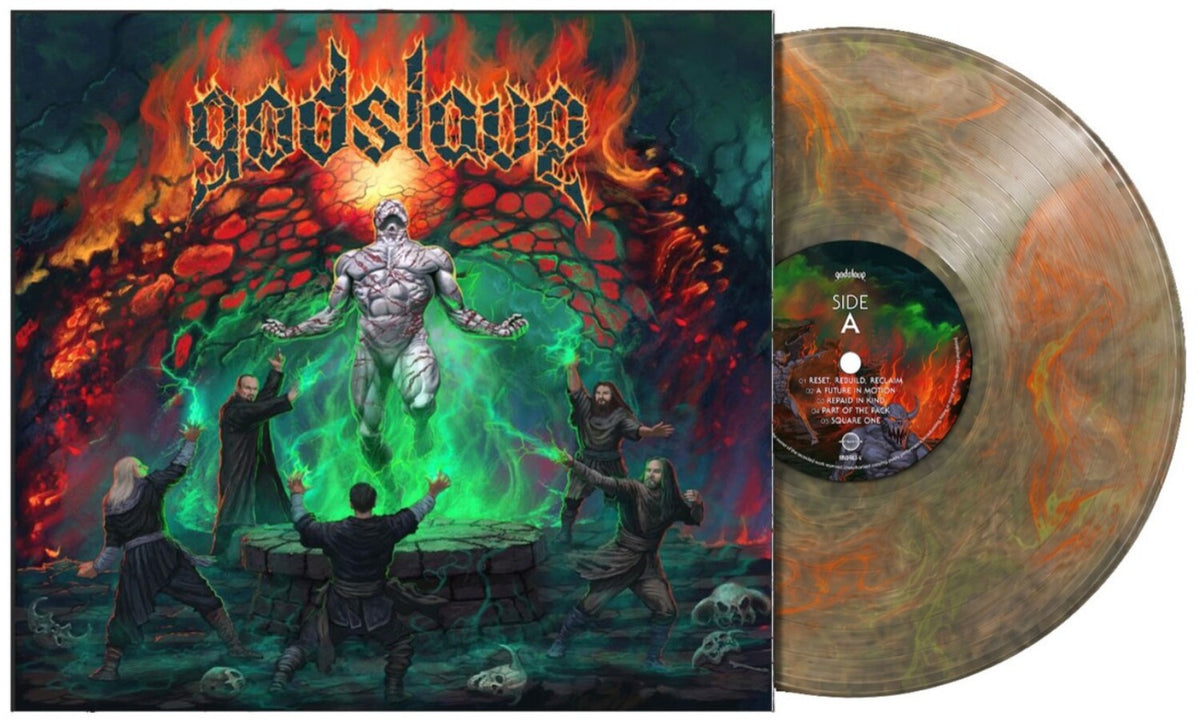 [PREORDER] Godslave - Godslave orange and green vinyl packshot Preorder Metalville 2026 / DE / Orange & Green Vinyl, Limited / Metalville NEW NEW