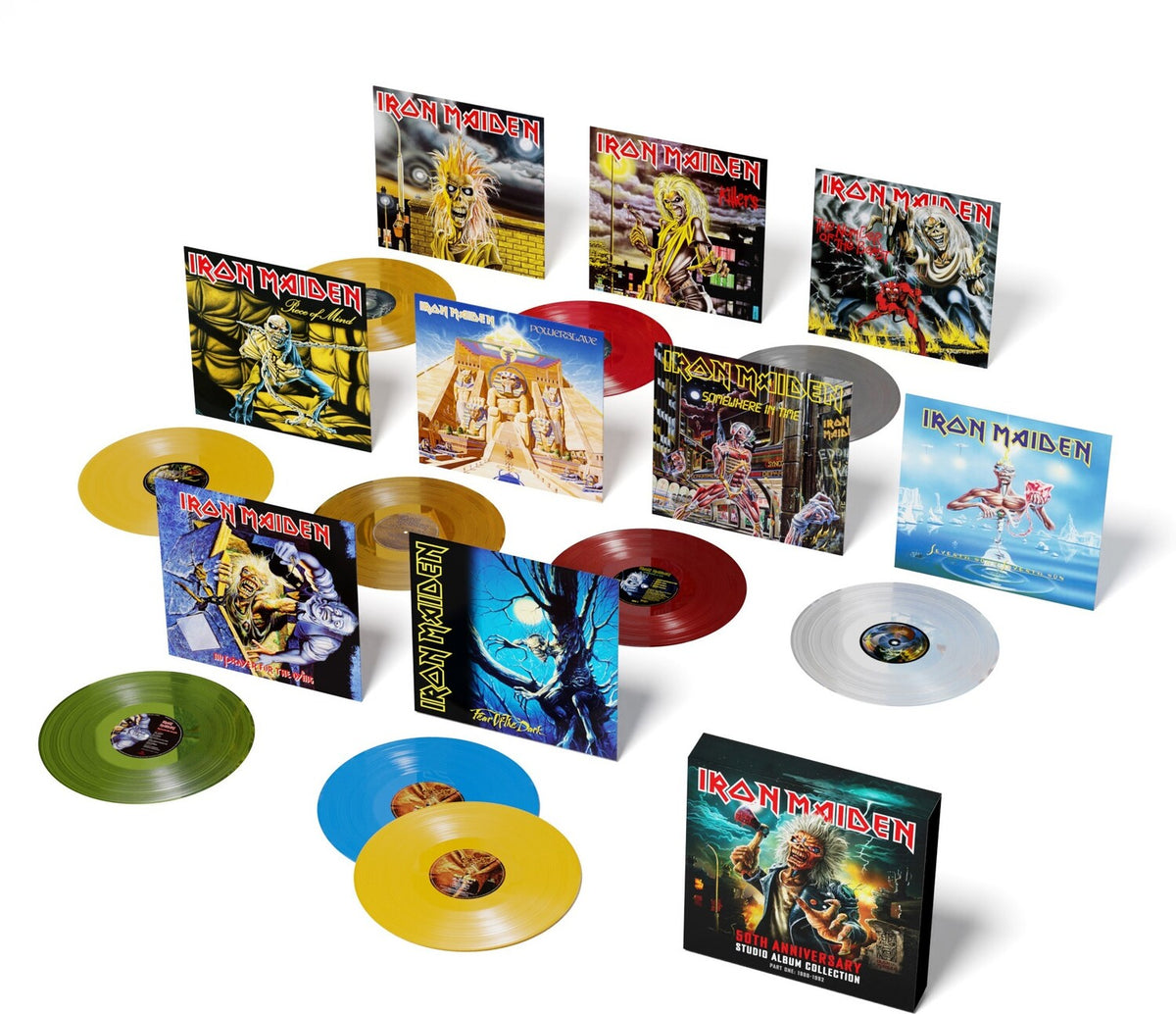 Iron Maiden - 50th Anniversary Studio Album Collection, Part One: 1980-1992 (Multicolor 10LP Box Set) Vinyl Sanctuary Records