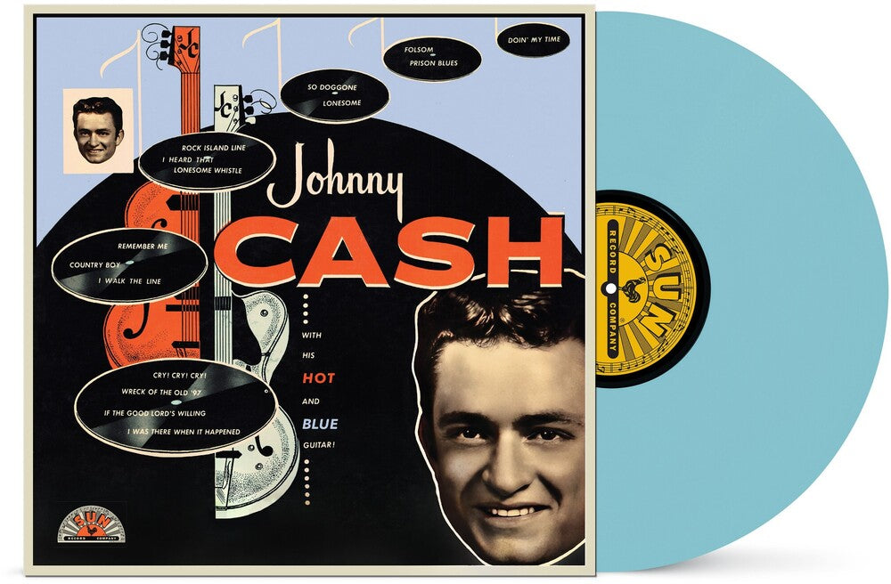 Johnny Cash - With His Hot & Blue Guitar (Blue Vinyl) Vinyl > LP Sun Records NEW NEW