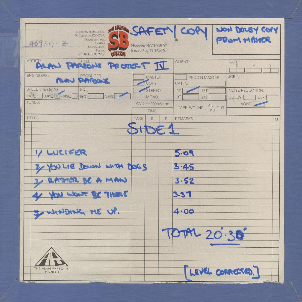 The Alan Parsons Project - Eve (Work In Progress) (Clear Vinyl) Vinyl > LP Cooking Vinyl NEW NEW
