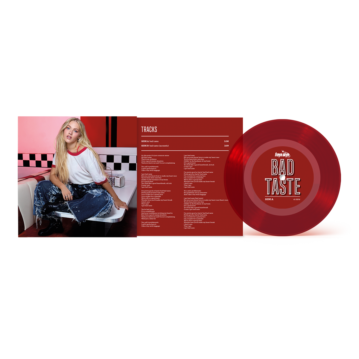 Freya Skye - bad taste (Translucent Red 7-inch) Vinyl > 7-inch Hollywood Records
