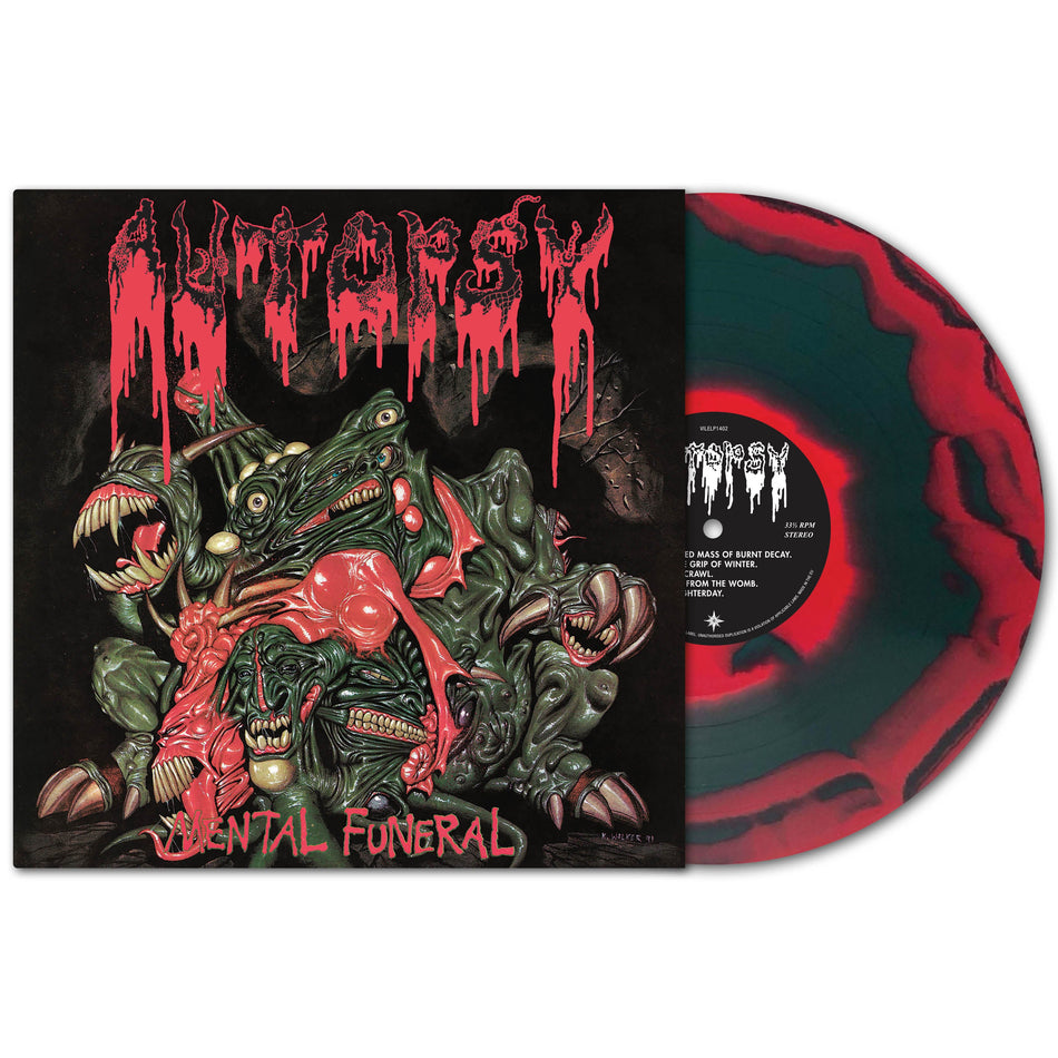 Autopsy - Mental Funeral (Red & Green Ink Spot Vinyl) Vinyl > LP Peaceville NEW NEW