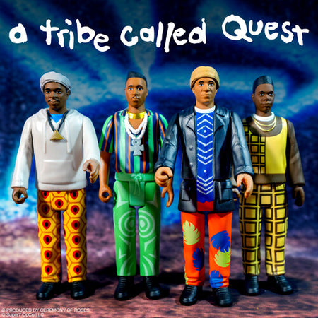 Super7 - A Tribe Called Quest - ReAction Figures Wv1 - People's Instinctive Travels and the Paths of Rhythm 4-Pack Evergreen Vinyl