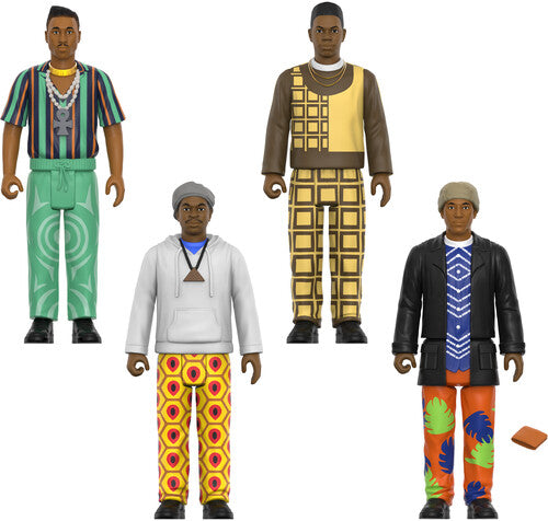 Super7 - A Tribe Called Quest - ReAction Figures Wv1 - People's Instinctive Travels and the Paths of Rhythm 4-Pack Evergreen Vinyl
