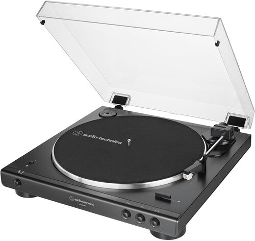 Evergreen Vinyl Audio Technica AT-LP60XBT-BK Bluetooth Wireless Turntable (Black)