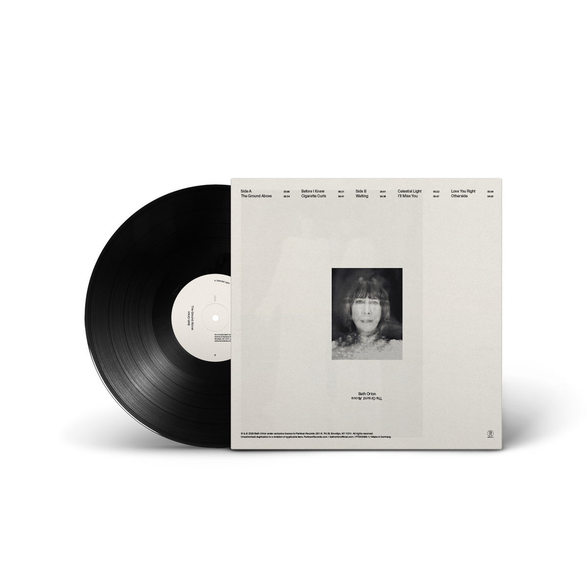 Beth Orton - The Ground Above (Black Vinyl) Vinyl > LP Partisan Records