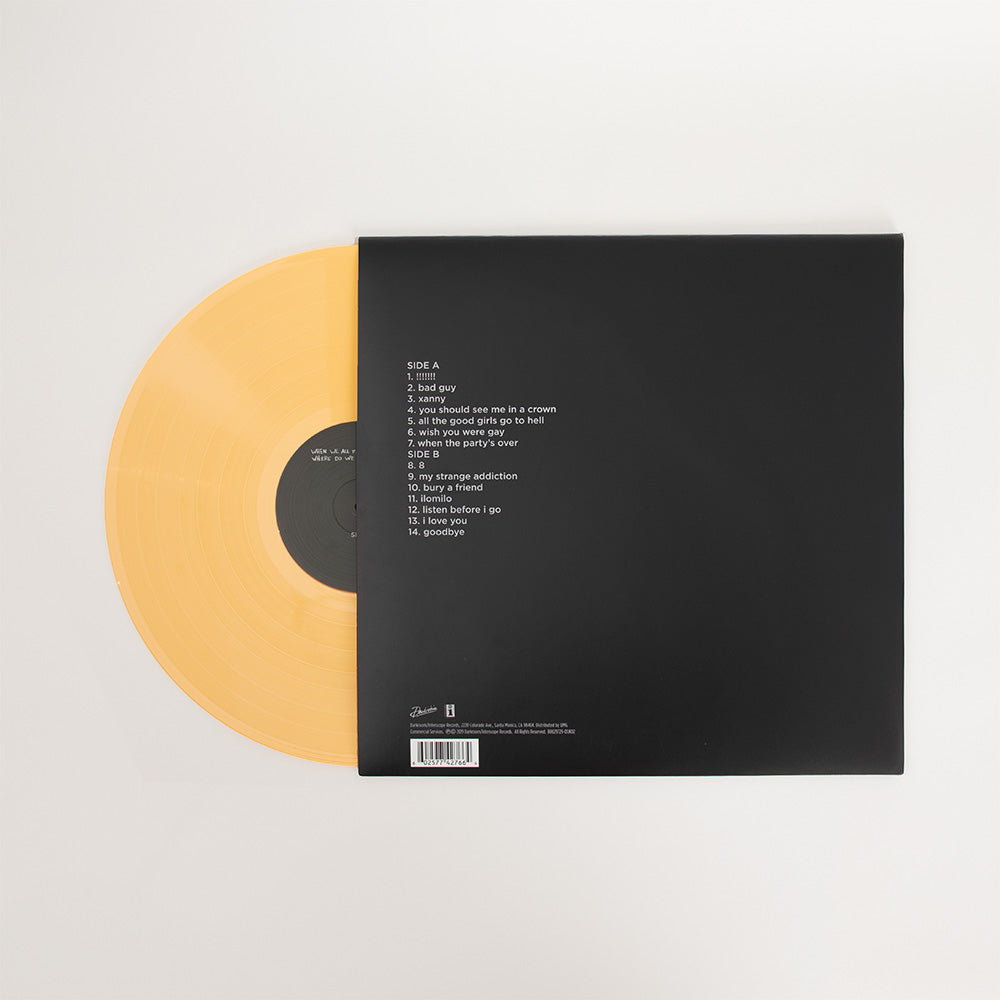 Billie Eilish - When We All Fall Asleep, Where Do We Go? (Pale Yellow Vinyl) Vinyl > LP Darkroom/Interscope