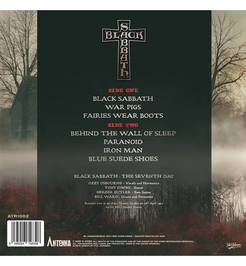 Black Sabbath - The Seventh Day: Live in London (Indie Exclusive Gold Vinyl) back cover