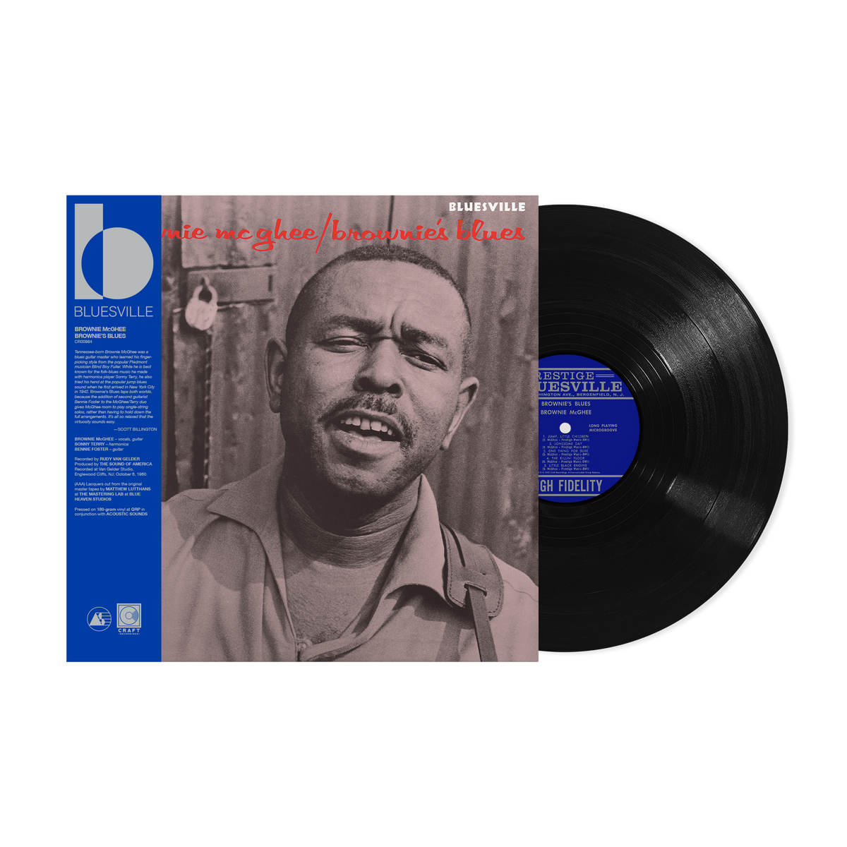 Brownie McGhee - Brownie's Blues (Bluesville Acoustic Sounds Series) Vinyl > LP Craft Recordings NEW NEW
