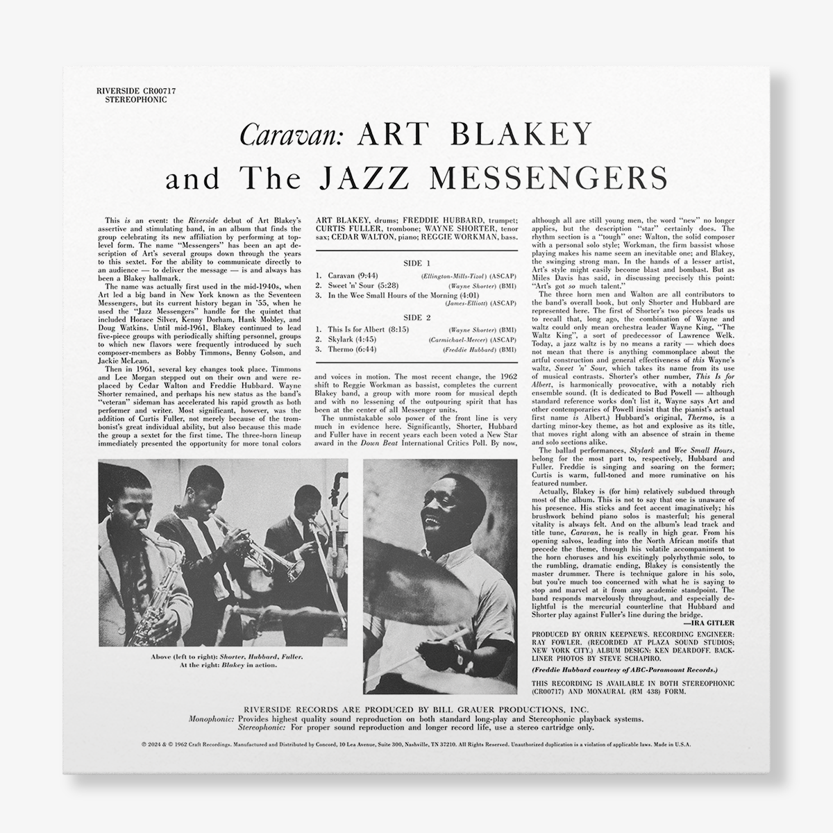 Art Blakey & The Jazz Messengers - Caravan (Original Jazz Classics Series Vinyl)