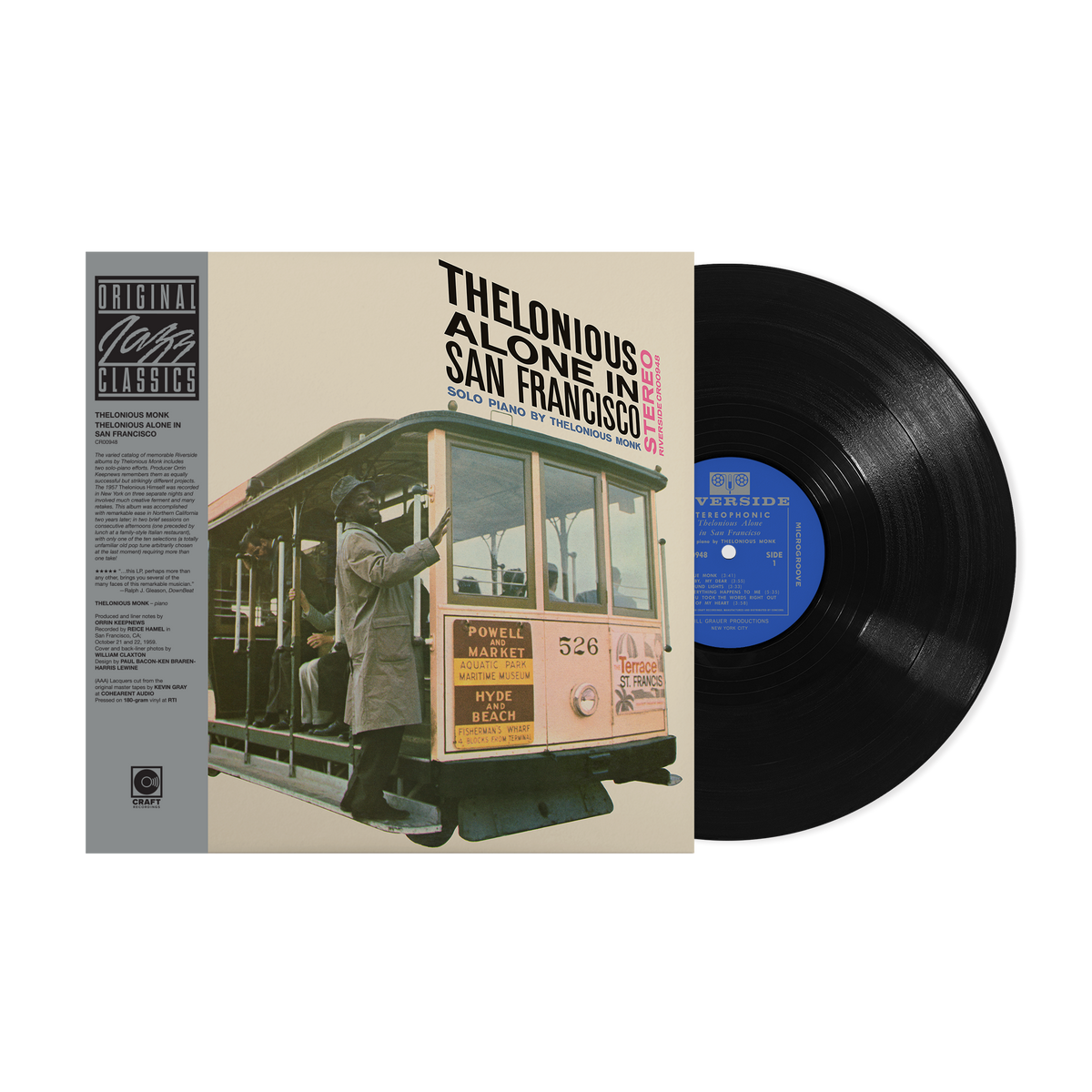 Thelonious Monk - Thelonious Alone in San Francisco (Original Jazz Classics Series Vinyl)