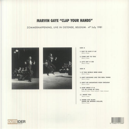 Marvin Gaye - Clap Your Hands: Zommerhappening, Live In Ostende (Vinyl) Vinyl > LP Out-sider