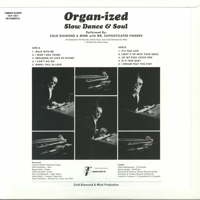 Cold Diamond & Mink - Organ-ized (Black Vinyl) back cover
