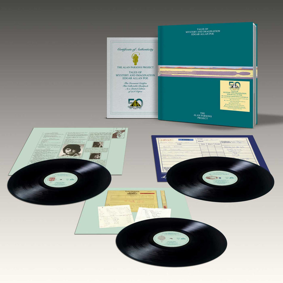 The Alan Parsons Project - Tales Of Mystery And Imagination Edgar Allan Poe (50th Anniversary 3LP Bookpack) Vinyl > Box Set Cooking Vinyl NEW NEW