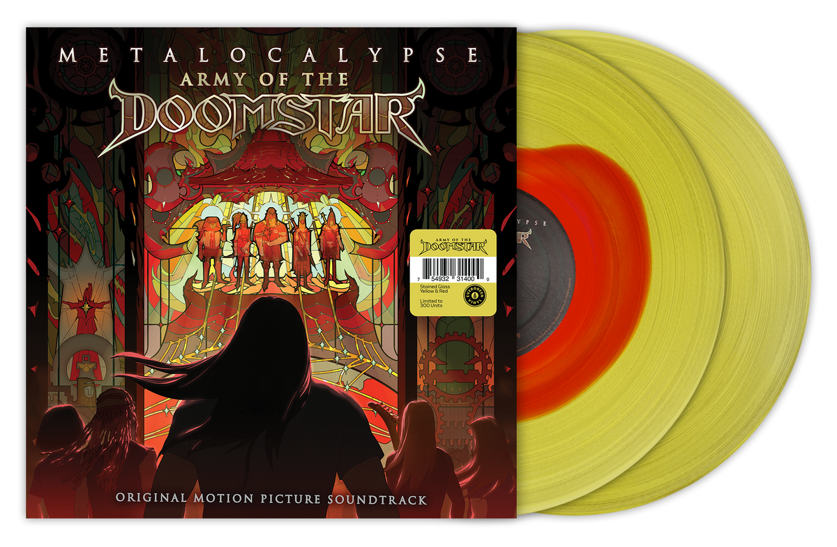 Dethklok - Metalocalypse: Army of the Doomstar (Evergreen Vinyl Exclusive Stained Glass Yellow & Red Vinyl) Vinyl > LP Artist Friendly Media Co. NEW NEW