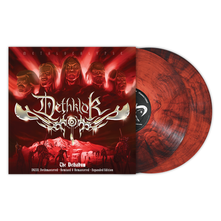 Dethklok - The Dethalbum DKXX: Dethmastered (Remixed & Remastered) (Bloodrocuted Red Vinyl) Vinyl > LP Artist Friendly Media Co. NEW NEW