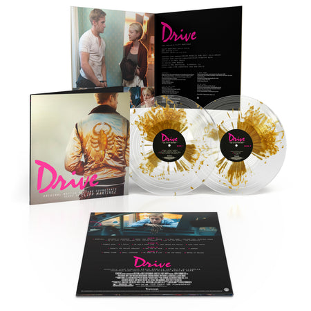 Cliff Martinez - Drive (Original Motion Picture Soundtrack) (Gold Splatter On Clear 15th Anniversary Original Cover Vinyl) Vinyl > LP Lakeshore Records NEW NEW