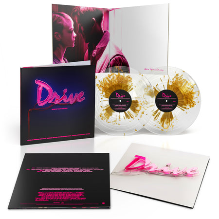 Cliff Martinez - Drive (Original Motion Picture Soundtrack) (Gold Splatter On Clear 15th Anniversary Neon Cover Vinyl) Vinyl > LP Lakeshore Records NEW NEW