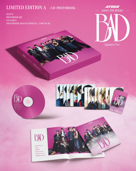 Ateez - Bad (Japanese Ver.) (Limited Edition A CD) CD Ume NEW NEW