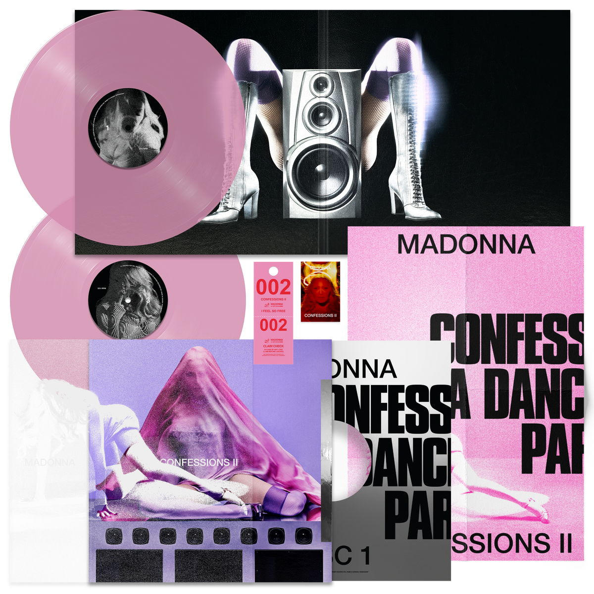 Madonna - CONFESSIONS II (Translucent Pink Deluxe Vinyl) Vinyl > LP Warner Records