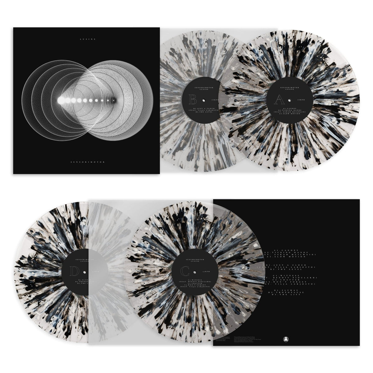 Lusine - Sensorimotor (Black & White Splatter Vinyl) Vinyl > LP Ghostly International