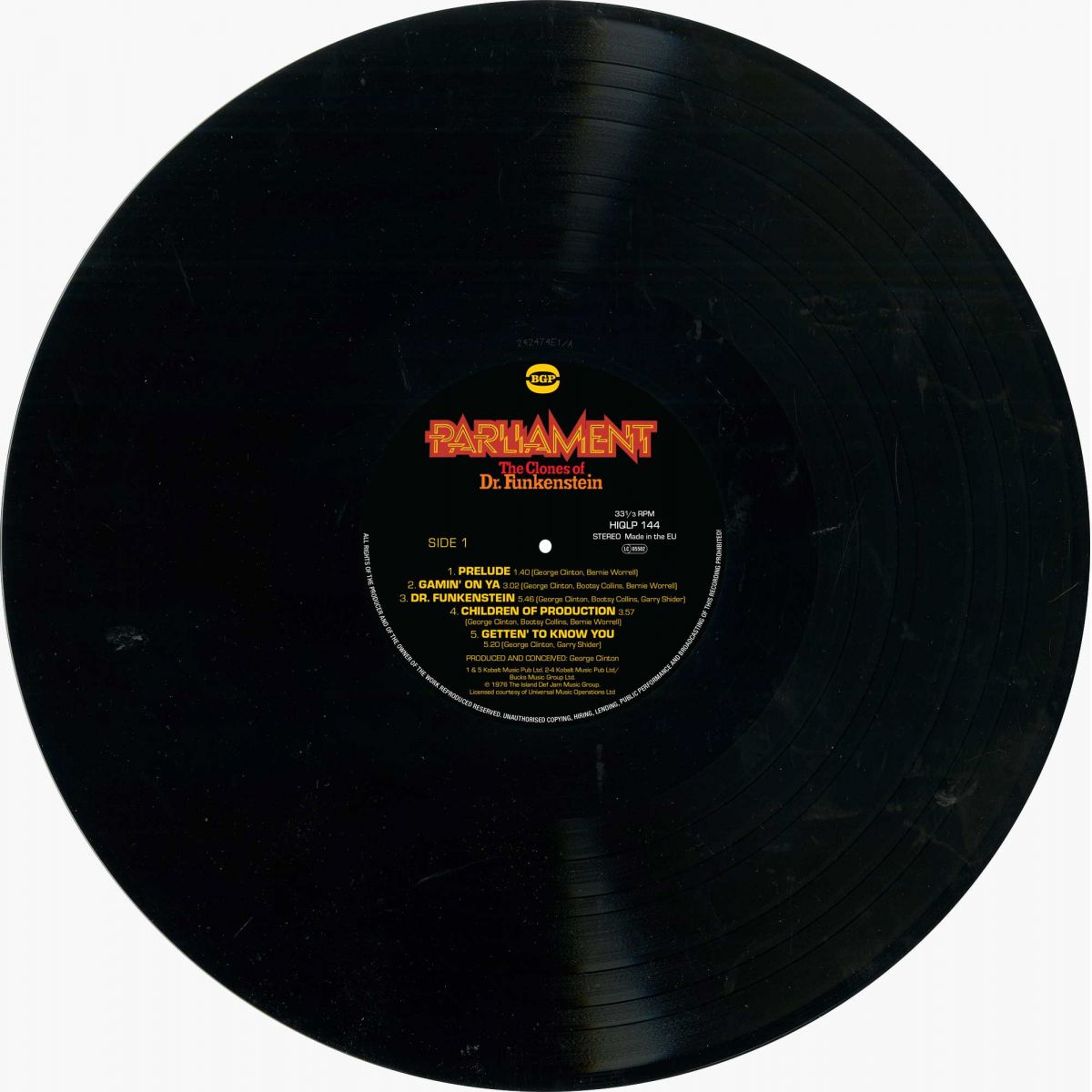 Parliament - The Clones Of Dr. Funkenstein (Black Vinyl) Vinyl > LP BGP Records