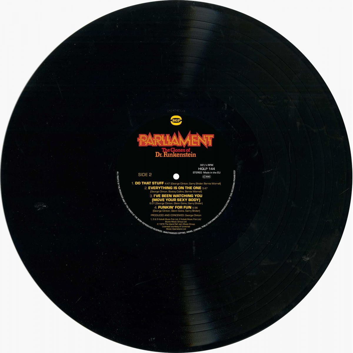 Parliament - The Clones Of Dr. Funkenstein (Black Vinyl) Vinyl > LP BGP Records